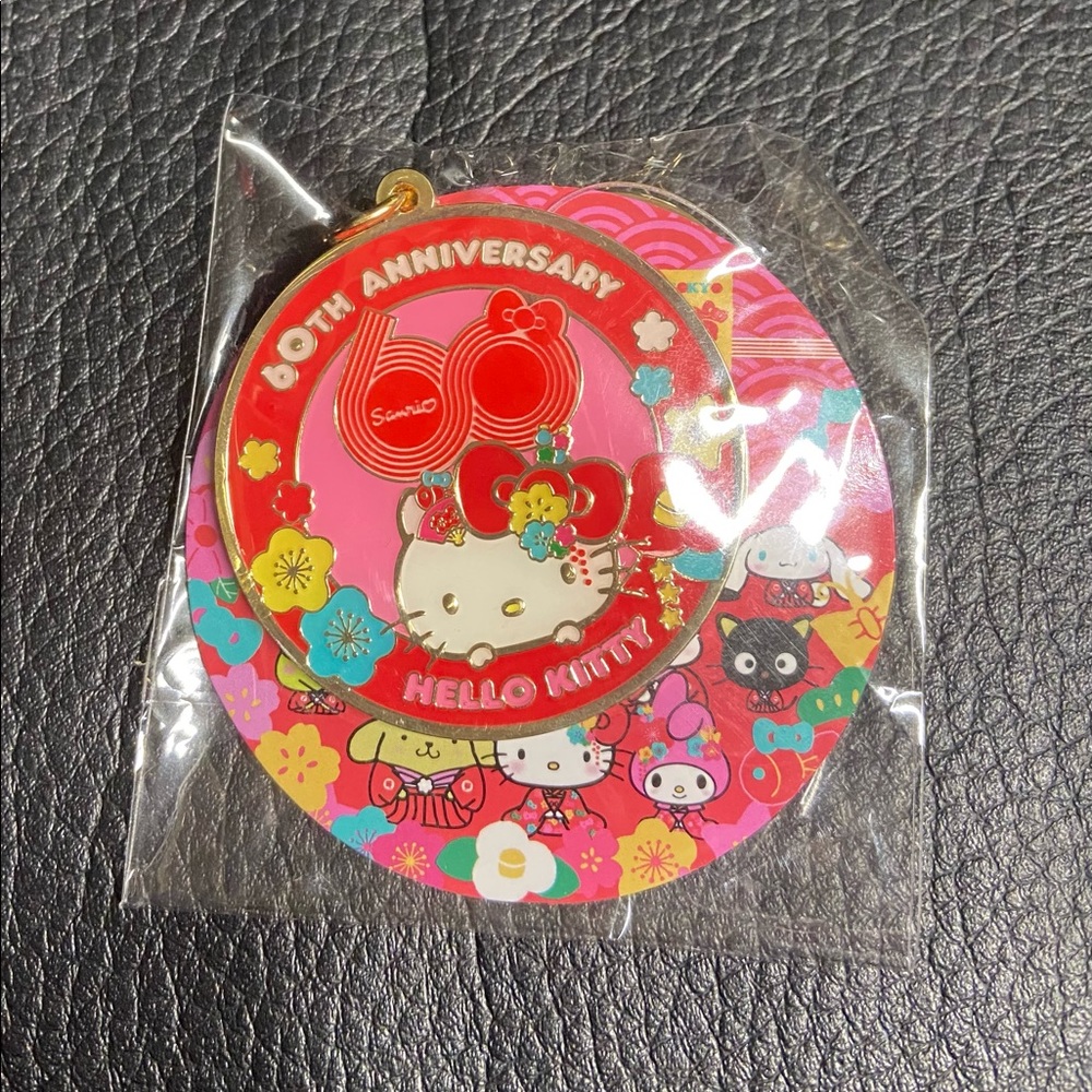 New Sanrio Hello Kitty 60th Anniversary Keychain